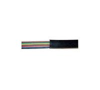 Shiverpeaks cable téléphonique, plat, noir, 100 m bs76106
