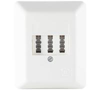 Shiverpeaks Prise téléphone Téléphone montage apparent (en saillie) blanc