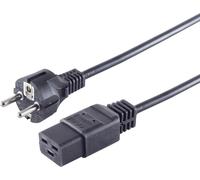 ShiverPeaks S/CONN maximum connectivity Câble d'alimentation 16 A, fiche à contact de protection sur prise d'appareil froid, CEE7/7-C19, 3,0m (60015-S)