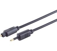 ShiverPeaks S/CONN maximum connectivity Câble fibre optique 4,0mm, Toslink mâle vers Opti mâle 3,5mm, 5,0m (69014-5.0)
