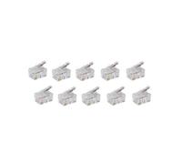 shiverpeaks sachet de 10 connecteurs modulaires RJ10/14, non blindé