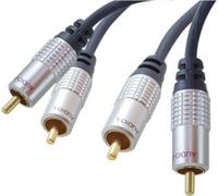 shiverpeaks sp-PROFESSIONAL Câble audio 10 m 2 x RCA bleu