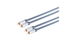 shiverpeaks SP40105 Câble audio 5 m 2 x RCA bleu (40105-MHQ)