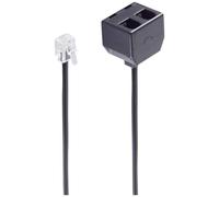 Shiverpeaks Western Adaptateur [1x RJ10 femelle 4P4C - 2x RJ10 femelle 4P4C] 0.15 m noir