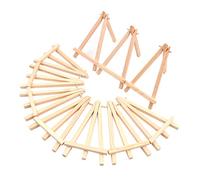 Shiwaki 10 Pcs Mini Bois Chevalets Triangle, de Table Porte Nom Numéro Table Phtot Support pour Decoration Table, de Mariage Anniversaire Bureau