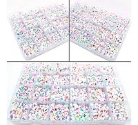 Shiwaki 1600 pièces Rondes Acrylique Lettre Perles Ensemble Collier Fabrication de Bijoux Bricolage Alphabet Anglais perlé matériel