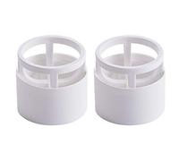 Shiwaki 2 pcs Maquillage ?ponge Blender Titulaire Voyage ?tui De Transport ?ponge Séchage Rack Stand Titulaire Oeuf Poudre Puff Séchage ?tagère Mignon (Blanc)