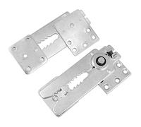 Shiwaki 2 Pièces Métal Canapé Pince à Ressort Détachable Boucle Règlable Pince Crocodile Fixation Armoire Canapé Meubles