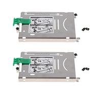 Shiwaki 2pcs HDD Hard Drive Disk Caddy Bracket Tray & Screws for HP ZBOOK 15 ZBOOK 17 G1