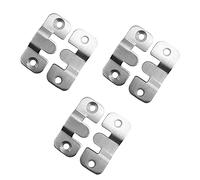 Shiwaki 3 pièces Support de Montage encastré imbriqué 53 x 30 mm Cadre Photo Crochet en Acier Inoxydable Photo Cintre Z Clip Support tête de lit Montage Mural Accessoires