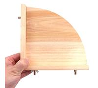 Shiwaki Bird Platform Perch Stand, tremplin en Bois Naturel, Support de meulage de Pattes d'oiseau pour Animaux de Compagnie Perroquet Hamster Cage Triangle Accessoires Support Exercice