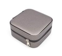 Shiwaki Bo?te à bijoux,coffret à bijoux en simili cuir, étui de rangement de bijoux pour bagues, boucles d'oreilles, collier, bracelets organisateur bo?tes de rangement de bijoux - or foncé