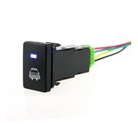 Shiwaki Interrupteur à Bouton-Poussoir Bleu à 4 Pôles pour Toyota Camry Land Cruiser Hilux - Modèle de Phare