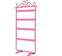 Shiwaki Item présentoir 48 trous, Item Tower Stand, 4 Tiers Layers Hanging Display Rack, Storage for Home Decoration, Wedding Accessories Storage (Pink)