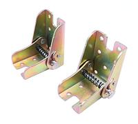 Shiwaki Lot de 2 charnières autobloquantes pour pied de table pliante, extension de pied de lit de table pliante à 90 °, accessoires de meubles de jambe de canapé-lit pliant en acier laminé galvanisé