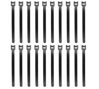 Shiwaki Lot de 20 serre-câbles noirs - 8 x 1/2" - En nylon de qualité supérieure - Pour la gestion des câbles à la maison, au bureau et au centre de données