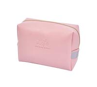 Shiwaki Trousse de Maquillage pour Sac à Main en Cuir végétalien PU Pochette cosmétique de Voyage Trousse de Toilette pour Femmes Cadeaux Stockage Quotidien Portable résistant à l'eau (Rose)