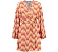 Shiwi Biarritz Wrap Dress Groovy Wave Frozen Choco Brown Frozen Ch Taille: M | Robes Mini Outlet | Femme | Marron