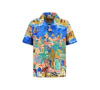 Shiwi Chemise 'Island' bleu / jaune / vert / orange, Taille M