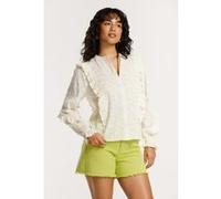 Shiwi Eliza Blouse Ornamental Jacquard White Ornamental Jacquard Taille: XL | Chemisiers Outlet | Femme | Blanche