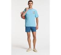 Shiwi Finn Relaxed T-shirt Sketched Island Blue Sky Taille: L | T-shirts avec imprimés Outlet | Homme | Bleu