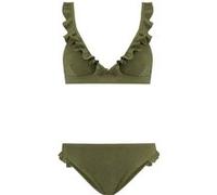 Shiwi Ladies Bobby Bikini Set Sicily Glitter Palmtree Green Taille: 34 | Bikinis Outlet | Femme | Vert