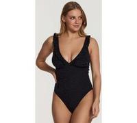 Shiwi Ladies Bobby Swimsuit Bermuda Tiger Structure Black Taille: 34 | Maillots une pièce Outlet | Femme | Le Noir