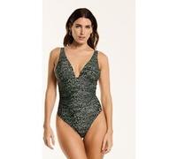 Shiwi Ladies Lara Swimsuit Mixed Animal Forest Green Mixed Animal Taille: 36 | Maillots une pièce Outlet | Femme | Vert