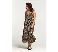 Shiwi Ladies Seychelles Dress Artsy Leaves Black Taille: L | Robes Outlet | Femme | Le Noir