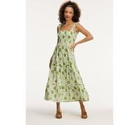 Shiwi Ladies Seychelles Dress Botanic Flower Green Botanic Flower Taille: L | Robes midi Outlet | Femme | Vert