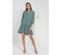 Shiwi Ladies Tuvalu Drop Waist Dress Hunter Green Taille: M | Robes Mini Outlet | Femme | Vert