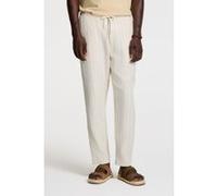 Shiwi Lenny Linen Trousers Yarn Dye Stripes Beige Sand Stripes Taille: M | Pantalons Outlet | Homme | Blanche