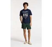 Shiwi Liam Regular T-shirt Blue Tides Blue Dark Navy Taille: M | T-shirts avec imprimés Outlet | Homme | Bleu