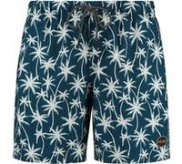 Shiwi Men Swim Short Vacation Palmtrees Micro Peach Blue Pond Taille: L | Slips de bain Outlet | Homme | Bleu