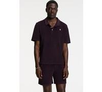 Shiwi Nico Toweling Polo Solid Purple Rock Taille: S | Polos Outlet | Homme | Mauve