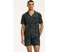 Shiwi Palm Leaves Shirt Royal Blue Taille: S | Casual chemises Outlet | Homme | Bleu