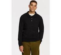Shiwi Penn Regular Fit Boucle Polo Black Taille: L | Pulls Outlet | Homme | Le Noir