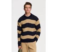 Shiwi Pike Relaxed Fit Wave Pullover Blue Clay Wave Taille: M | Pulls Outlet | Homme | Bleu