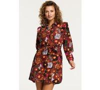 Shiwi Santiago Corduroy Flower Dress Wine Purple Flower Taille: L | Robes Chemises Outlet | Femme | Mauve