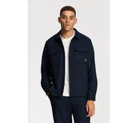 Shiwi Stan Wool Blend Long Sleeve Shirt Blue Dark Navy Taille: M | Casual chemises Outlet | Homme | Bleu