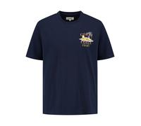 Shiwi T-Shirt 'Finn Coral Coast' bleu marine / jaune / orange, Taille S