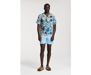 Shiwi Vic Short Sleeve Shirt Floral Leafs Blue Sky Floral Leafs Taille: L | Slips de bain Outlet | Homme | Bleu