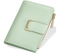 shiwuershi Portefeuille pour femme, petit portefeuille, porte-monnaie avec emplacements pour cartes, petit portefeuille élégant, vert, 9.5cm*12cm/3.74in*4.72in, Moderne