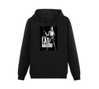 SHIWUNANFANG Cat Ballou Jane Fonda Western Movie Lee Marvin NAT King Cole Comedy Parody Funny Gift for Men Girls Unisex Pullover Hoody Black L