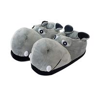 SHIXIAOSHU Pantoufles famille mignon dessin animé pantoufles intérieur chaussures en coton (Hippopotame, Adulte, Femme, 41, Numérique (intervalle), Système Taille Chaussures EU, 43, Moyen)