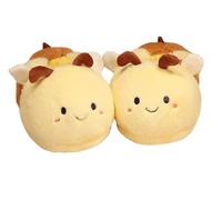 SHIXIAOSHU Pantoufles famille mignon dessin animé pantoufles intérieur chaussures en coton (Les abeilles, Adulte, Femme, 41, Numérique (intervalle), Système Taille Chaussures EU, 43, Moyen)
