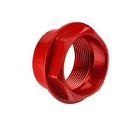 SHIYUNTI Écrou de Bride de Broche Compatible avec Les Accessoires de Moto 848 Evo 899 Panigale 959 1098 1198 1199 V4 V2, Roue Avant CNC(Red)