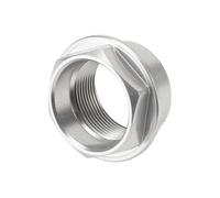 SHIYUNTI Écrou de Bride de Broche Compatible avec Les Accessoires de Moto 848 Evo 899 Panigale 959 1098 1198 1199 V4 V2, Roue Avant CNC(Silver)