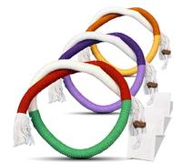 Shizhoo Lot de 3 cordes à mâcher pour chat pour le nettoyage des dents, jouets de dentition pour chaton avec bâton pour transférer la mastication des fils à la ficelle en coton