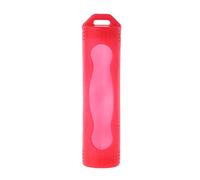 Shizuhatagayama étui de silicone Coque pour batterie 18650 Sac de protection étui batterie Boîte de rangement Rouge